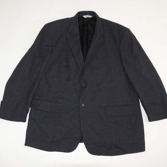 Pronto Uomo Other - Pronto Uomo Men's Suit Jacket Size 46 Short Charcoal Gray 100% Wool Blazer 46S